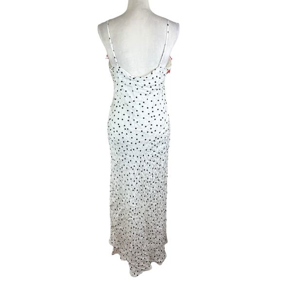 RIXO x Target Polka Dot Sleeveless Ruffle Slip Dress Scoop Neck Size Small NEW - Picture 6 of 11